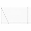 vidaXL Kerítés oszlopokkal Ezüst 1.4 x 50 m Acél