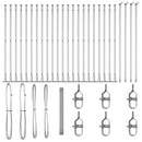 vidaXL Kerítés oszlopokkal Ezüst 1.4 x 50 m Acél