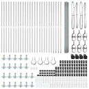 vidaXL Kerítés oszlopokkal Ezüst 1.6 x 50 m Acél