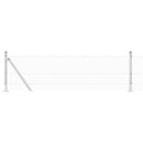 vidaXL Kerítés oszlopokkal Ezüst 0.6 x 100 m Acél