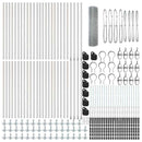 vidaXL Kerítés oszlopokkal Ezüst 0.6 x 100 m Acél