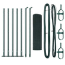 vidaXL Kerítés oszlopokkal Zöld 0,4 x 10 m Acél