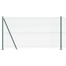 vidaXL Kerítés oszlopokkal Zöld 1.2 x 50 m Acél
