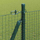 vidaXL Kerítés oszlopokkal Zöld 1.4 x 50 m Acél