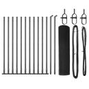 vidaXL Kerítés oszlopokkal Szürke 0,6 x 25 m Acél