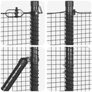 vidaXL Hegesztett Drótháló Beton Alappal 25 x 1,2 m PVC-bevonatos acél