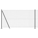 vidaXL Hegesztett Drótháló Beton Alappal 25 x 1,2 m PVC-bevonatos acél