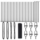 vidaXL Kerítés oszlopokkal Szürke 0.4 x 50 m Acél