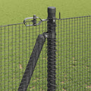vidaXL Hegesztett Drótháló Beton Alappal 50 x 1,2 m PVC-bevonatos acél
