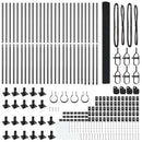 vidaXL Kerítés oszlopokkal Szürke 1.4 x 50 m Acél