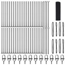 vidaXL Kerítés oszlopokkal Szürke 0.4 x 100 m Acél