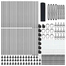 vidaXL Kerítés oszlopokkal Szürke 1 x 100 m Acél