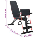 vidaXL Súly pad Fekete 131 x 41 x 100 cm Porszórt acél