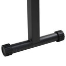 vidaXL Súlypad Fekete 108 x 27 x 41 cm Porszórt acél