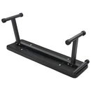 vidaXL Súlypad Fekete 108 x 27 x 41 cm Porszórt acél