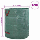 vidaXL Kerti hulladéktáskák 12 pcs Zöld 45 x 45 x 76 cm Polipropilén