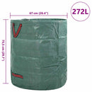 vidaXL Kerti hulladéktáskák 12 pcs Zöld 67 x 67 x 75,5 cm Polipropilén