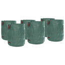 vidaXL Kerti hulladéktáskák 12 pcs Zöld 79 x 79 x 99,5 cm Polipropilén