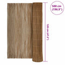 vidaXL Fűzfa Kerítés Természetes 120 x 500 cm Fűz