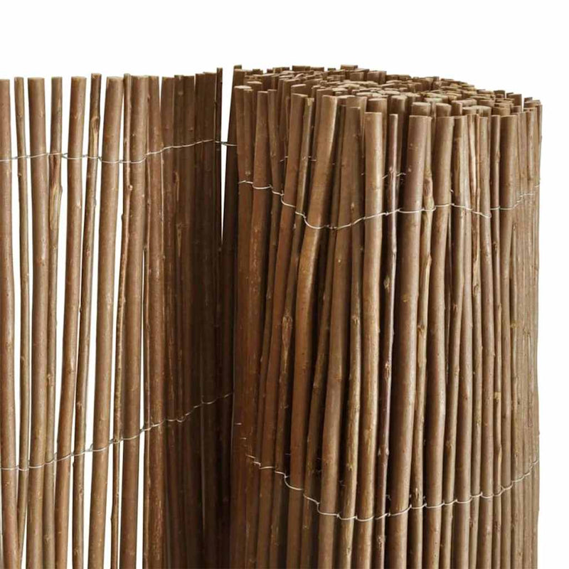 vidaXL Fűzfa Kerítés Barna 170 x 500 cm