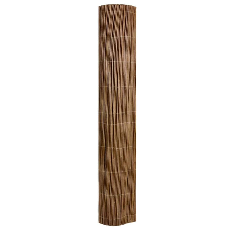 vidaXL Fűzfa Kerítés Barna 170 x 500 cm
