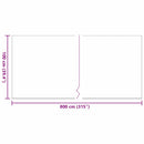 vidaXL Műfű Fekete 8 x 1 m Polipropilén