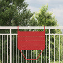 vidaXL Függő erkélyasztal Piros 60 x 39 x 65 cm Acél