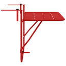 vidaXL Függő erkélyasztal Piros 60 x 39 x 65 cm Acél