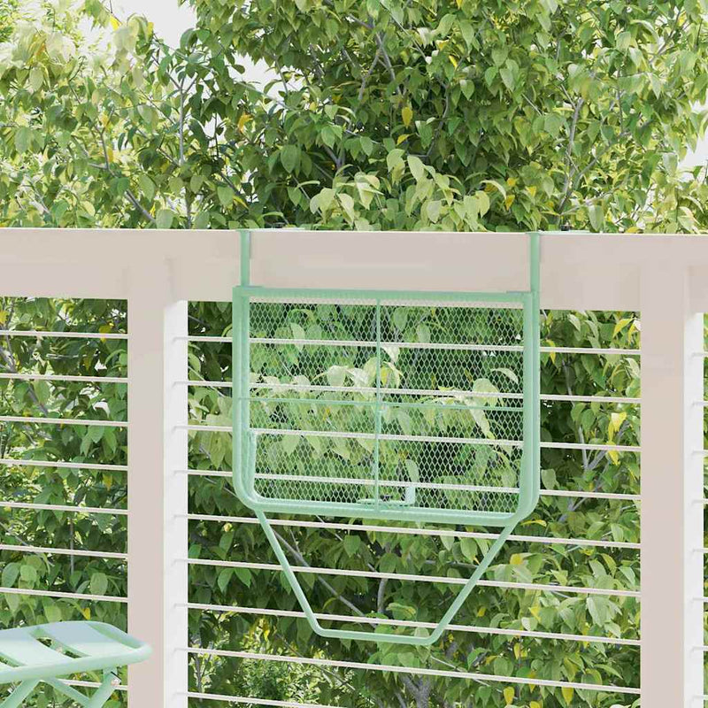 vidaXL Függő erkélyasztal Menta zöld 60 x 39 x 65 cm Acél