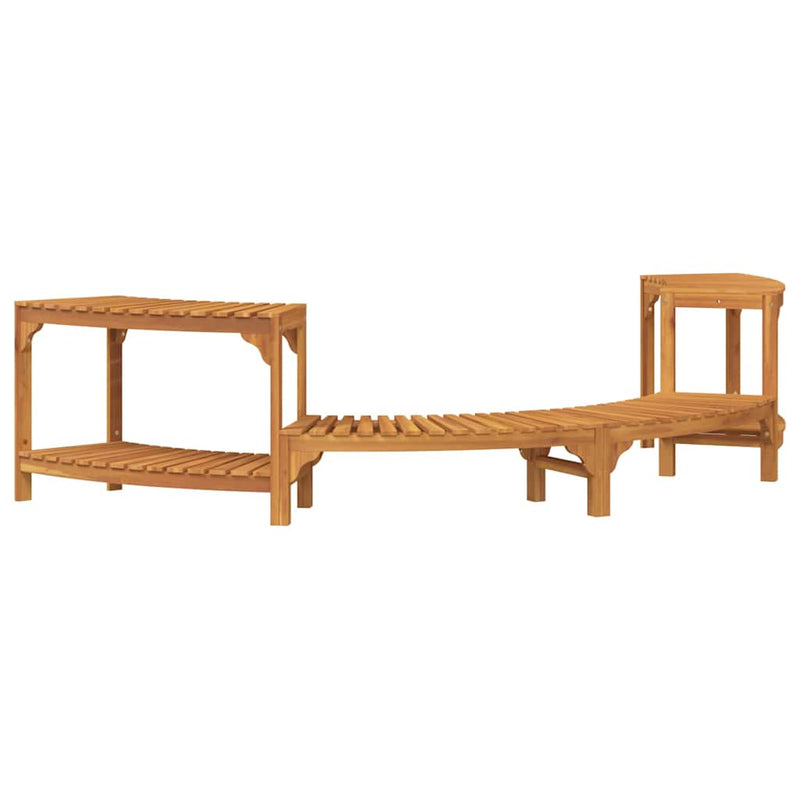 vidaXL Kerek kültéri pezsgőfürdő kerítés Barna 272 x 120 x 55.5 cm