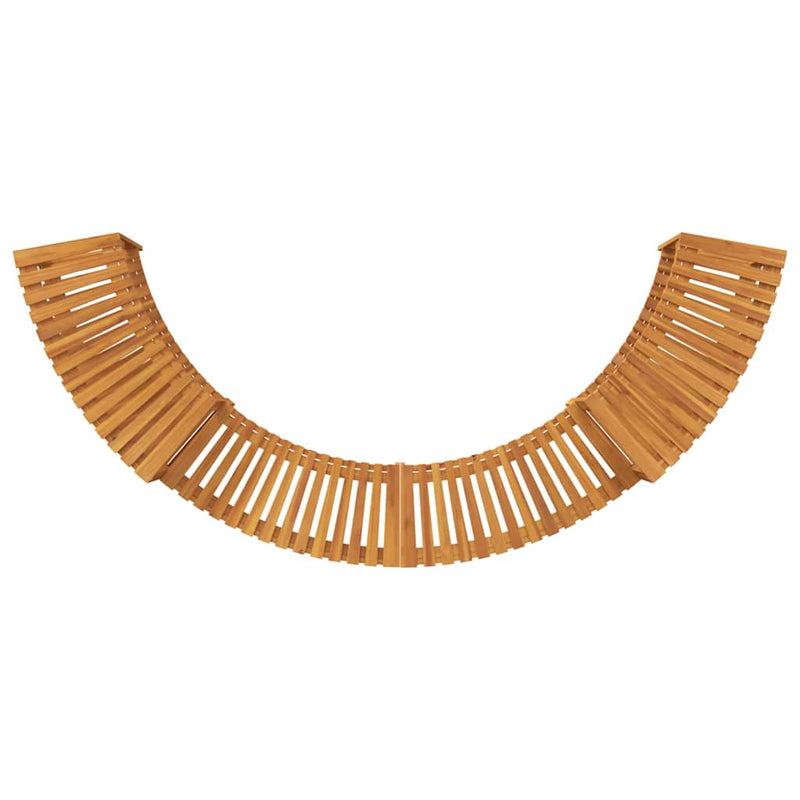 vidaXL Kerek kültéri pezsgőfürdő kerítés Barna 272 x 120 x 55.5 cm