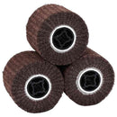 vidaXL Csiszoló hengerek 3 pcs Barna 12 x 12 x 10 cm Syntetikus rost