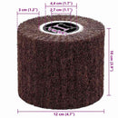 vidaXL Csiszoló hengerek 3 pcs Barna 12 x 12 x 10 cm Syntetikus rost