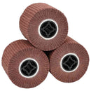 vidaXL Csiszoló hengerek 3 pcs Barna 12 x 12 x 10 cm Syntetikus rost