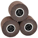 vidaXL Csiszoló hengerek 3 pcs Barna 12 x 12 x 10 cm Syntetikus rost