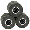 vidaXL Csiszoló hengerek 3 pcs Fekete 12 x 12 x 10 cm Syntetikus rost