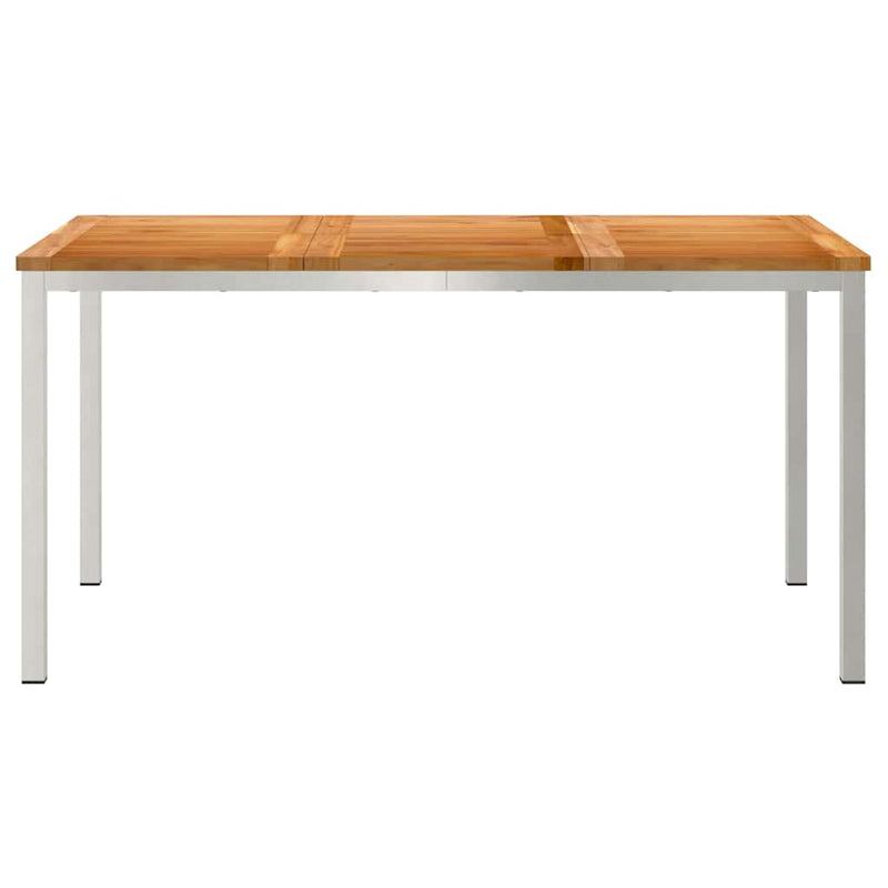 vidaXL KültériÉtkezőAsztal Barna 200x90x75 cm Szilárd teakfa