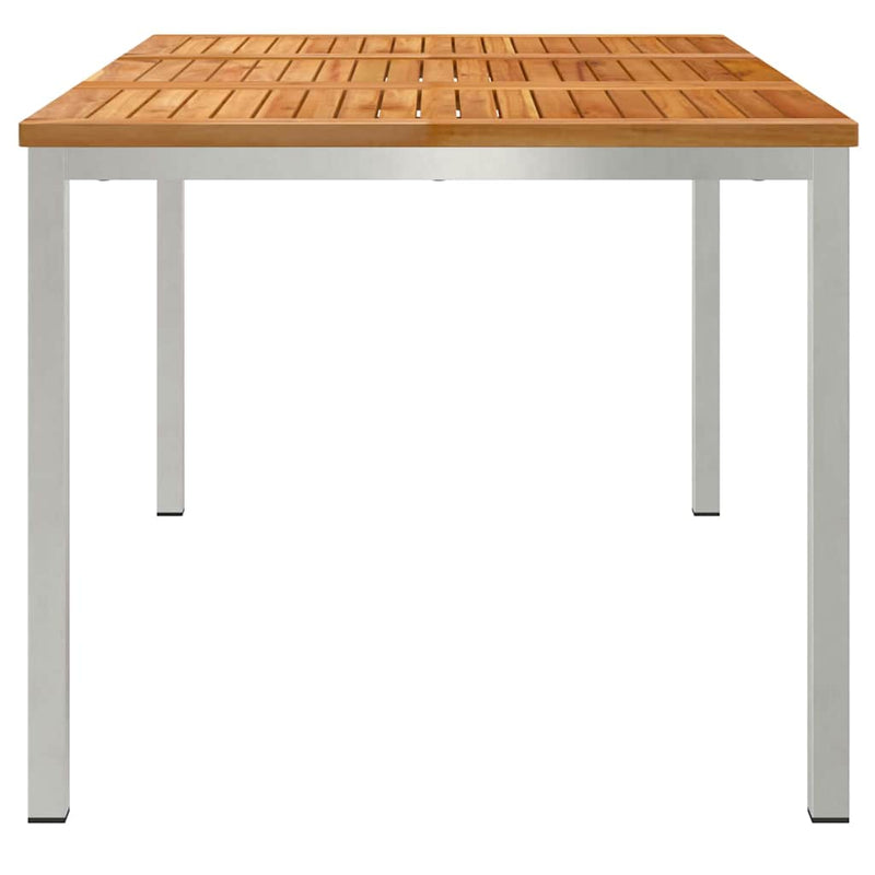 vidaXL KültériÉtkezőAsztal Barna 200x90x75 cm Szilárd teakfa