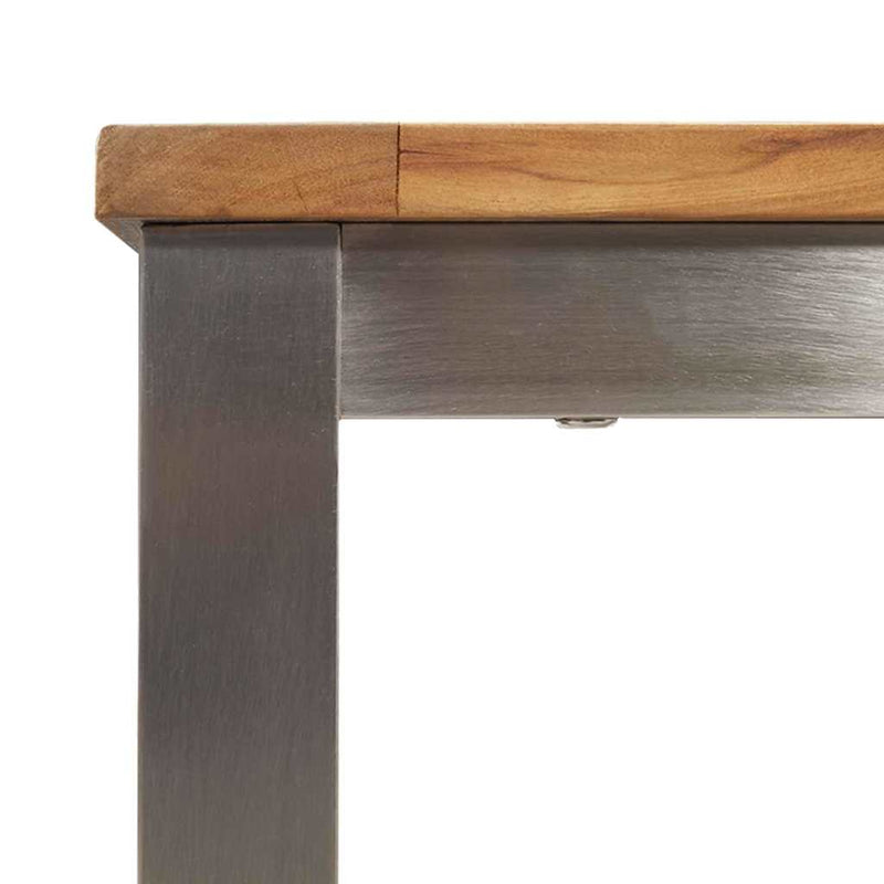 vidaXL KültériÉtkezőAsztal Barna 200x90x75 cm Szilárd teakfa