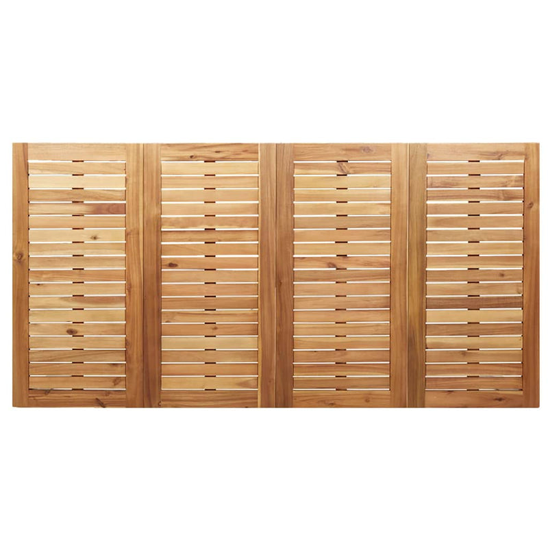vidaXL KültériÉtkezőAsztal Barna 200x90x75 cm Szilárd teakfa