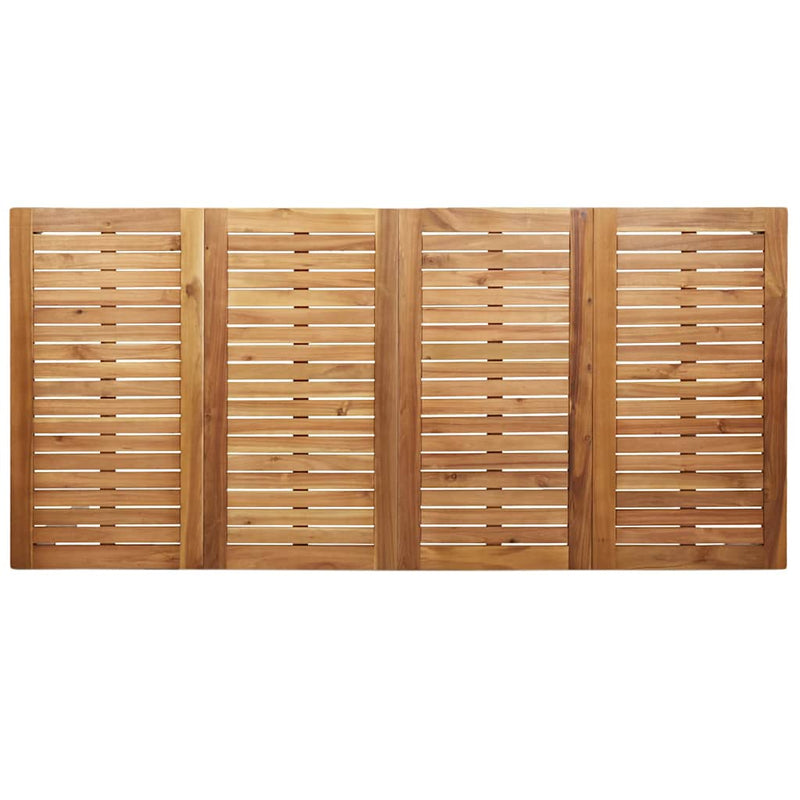 vidaXL KültériÉtkezőAsztal Barna 200x90x75 cm Szilárd teakfa