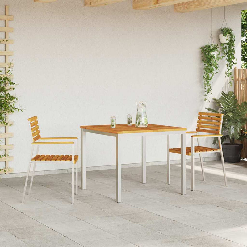 vidaXL Kerti Szék 2 pcs Barna 56 x 54.5 x 87 cm Tömör akácfa