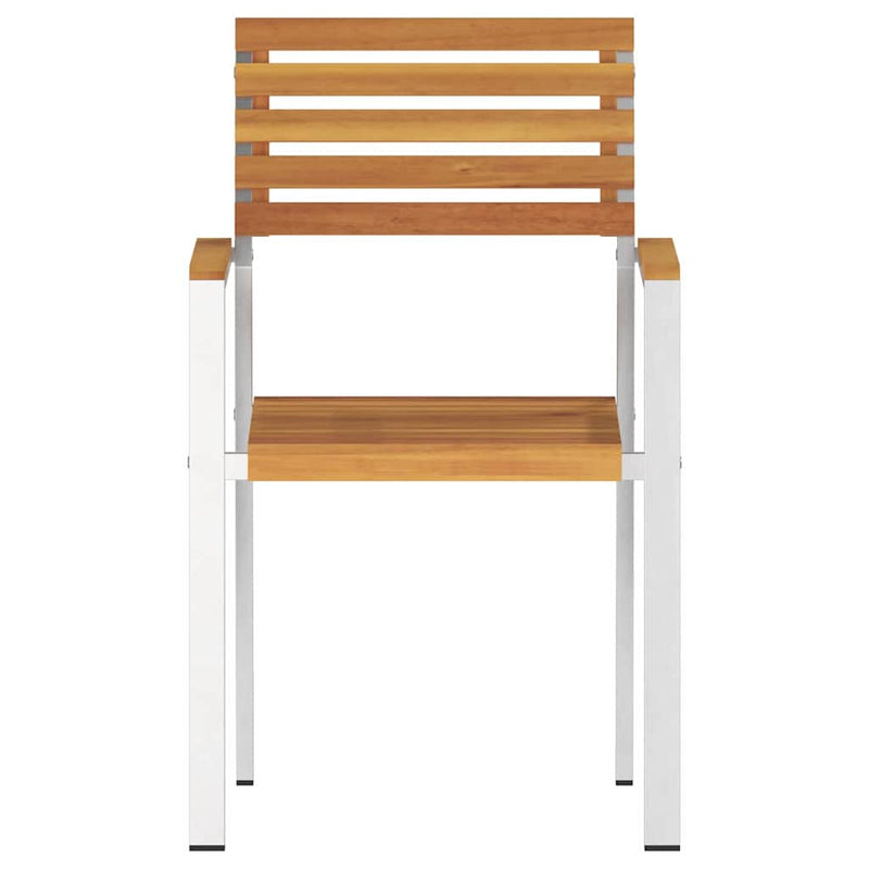 vidaXL Kerti Szék 4 pcs Barna 56 x 54.5 x 87 cm Tömör akácfa