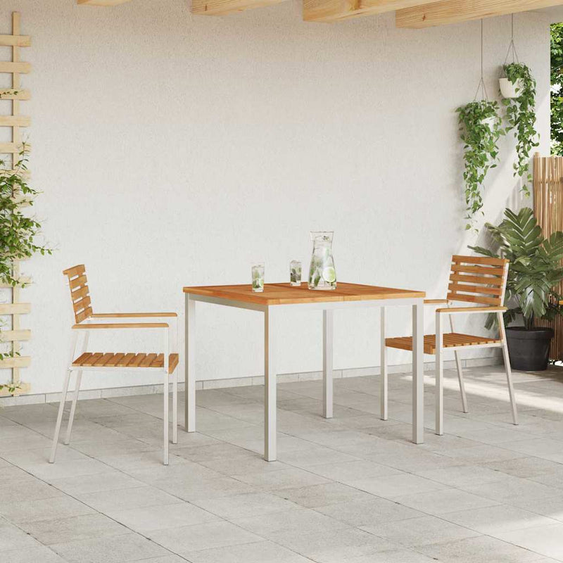vidaXL Kerti Szék 2 pcs Barna 56 x 54.5 x 87 cm Tömör tíkfa