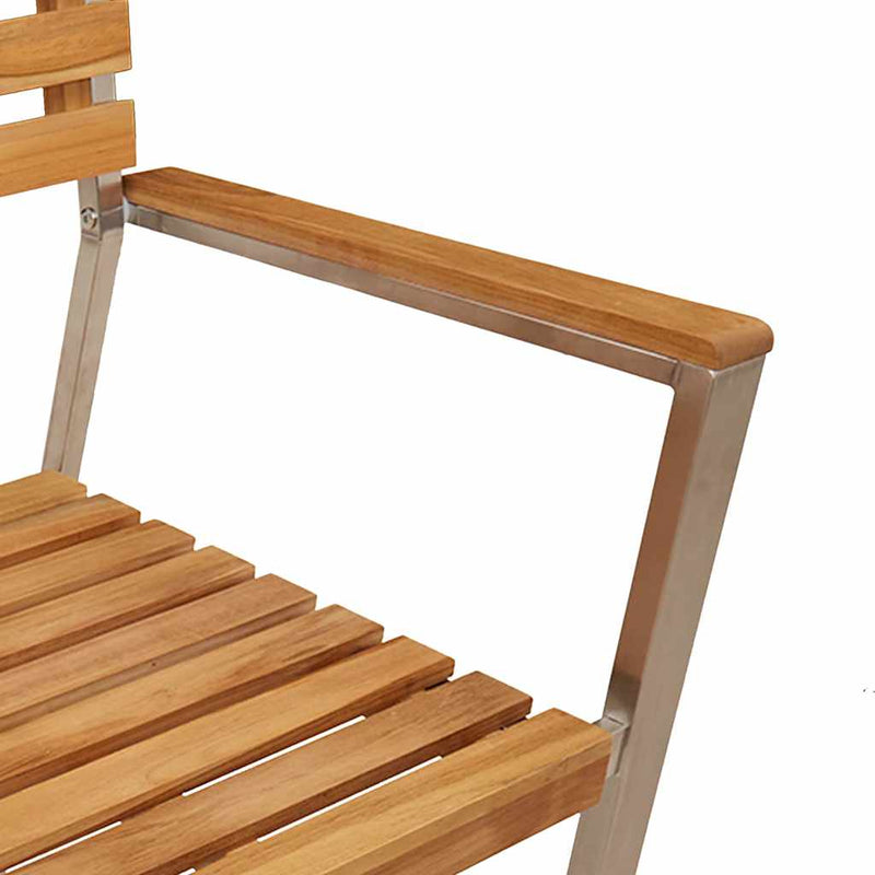 vidaXL Kerti Szék 4 pcs Barna 56 x 54.5 x 87 cm Tömör tíkfa