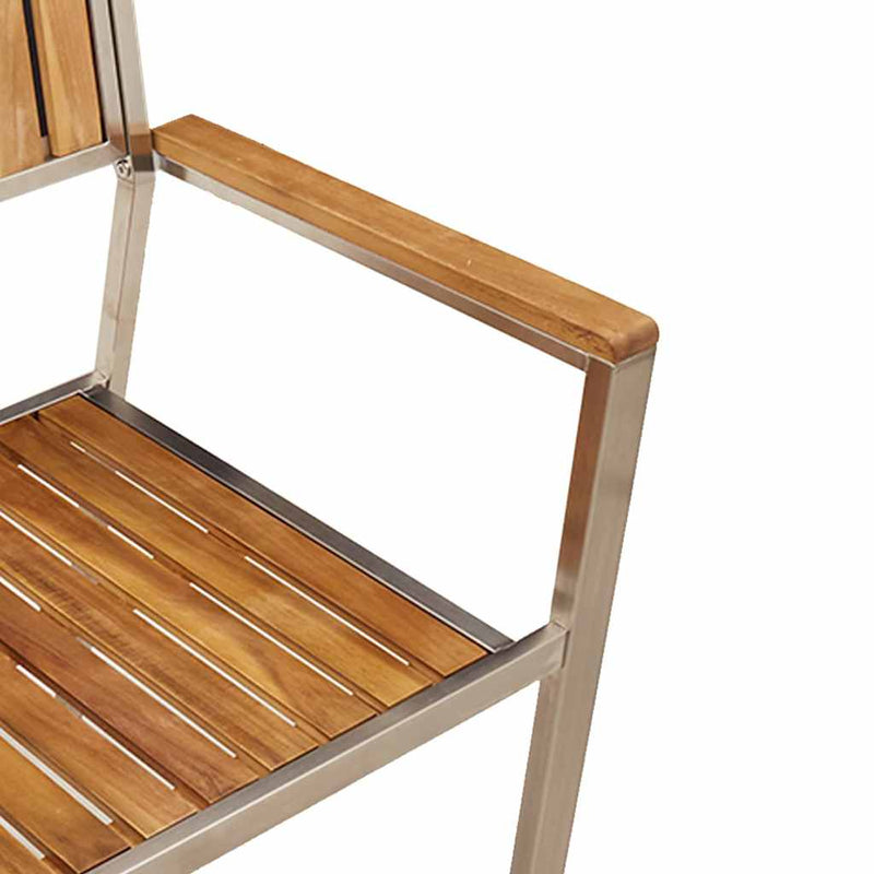 vidaXL Kerti Szék 4 pcs Barna 56 x 54.5 x 87 cm Tömör akácfa