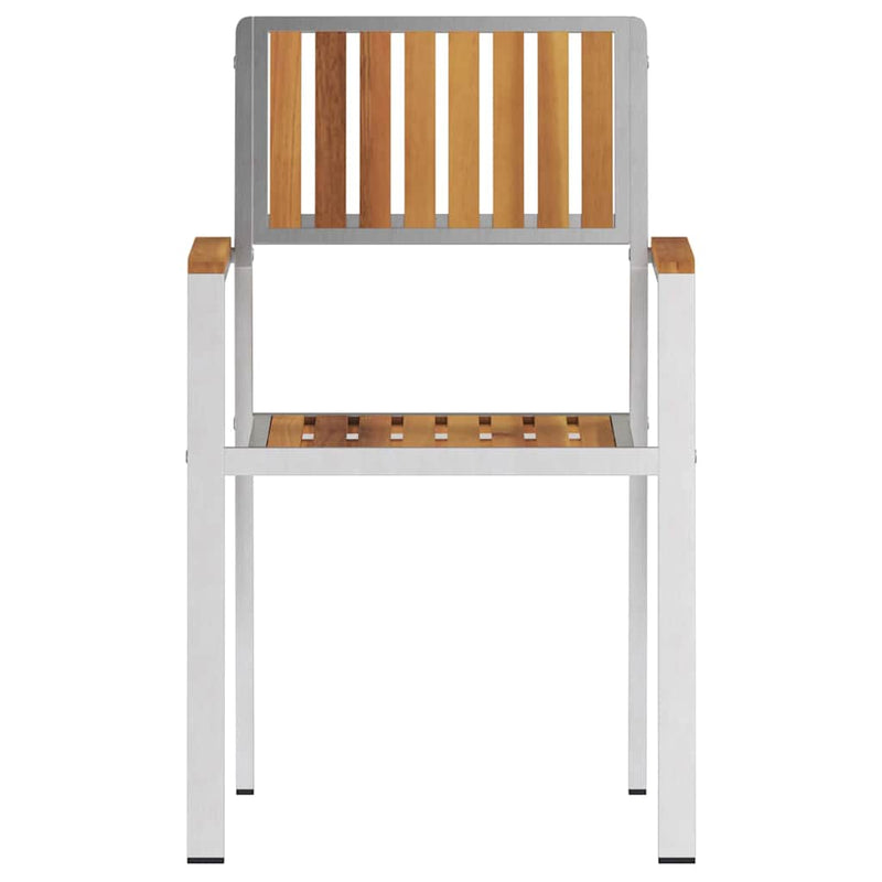 vidaXL Kerti Szék 4 pcs Barna 56 x 54.5 x 87 cm Tömör akácfa