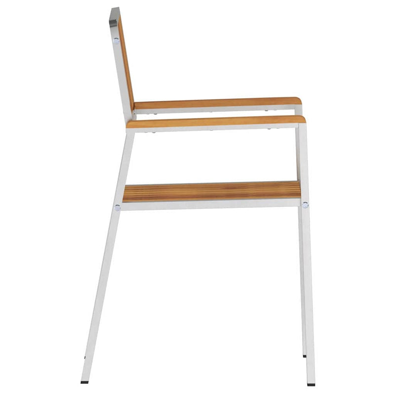 vidaXL Kerti Szék 4 pcs Barna 56 x 54.5 x 87 cm Tömör akácfa