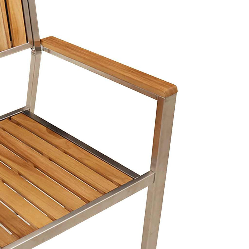 vidaXL Kerti Szék 2 pcs Barna 56 x 54.5 x 87 cm Tömör tíkfa