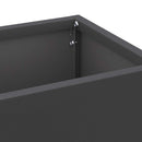 vidaXL Esőernyő állvány tárolóval Fekete 15,5 x 15,5 x 49 cm Acél